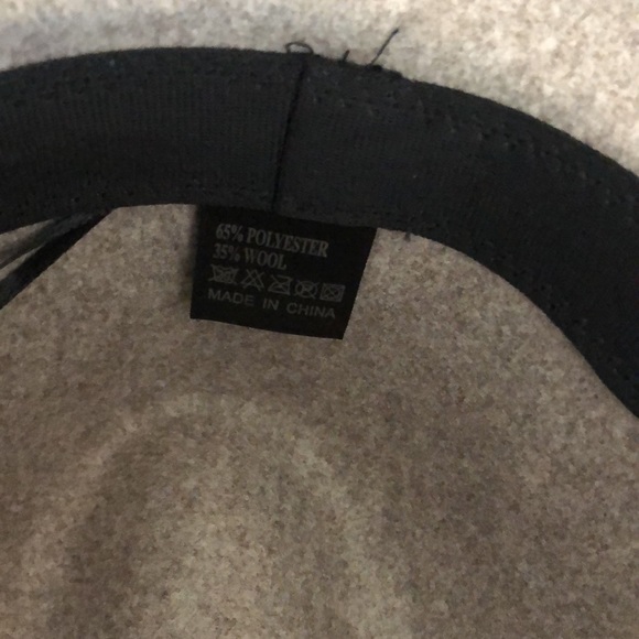 NEW! Oatmeal Felt Panama Hat With Removable Leopard Band! - Picture 4 of 5